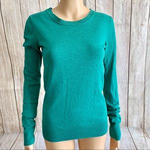 ABound green crew neck pullover sweater size L